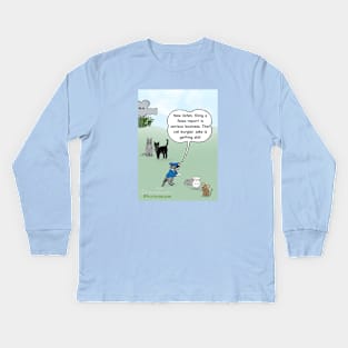 Cat Burglar Kids Long Sleeve T-Shirt